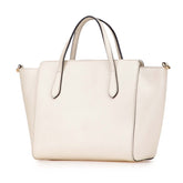 グッチ スウィング ミニ ハンドバッグ ショルダーバッグ 2WAY 368827 ホワイト レザー レディース GUCCI 【中古】
